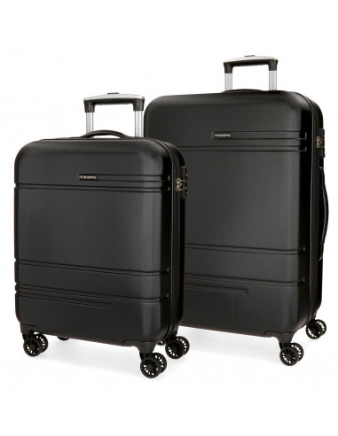 SET/2 TROLLEY  ABS 55/69CM.4R.GALAXY NEGRO